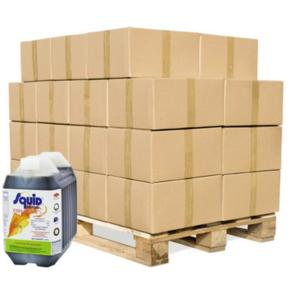 Squid Brand Fish Sauce Bulk Food Service 4.5L, 3/case (80 Cases/ Pallet)