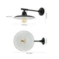 thumbnail image 3 of JONATHAN Y Bonner 12" 1-Light Farmhouse Industrial Indoor/Outdoor Iron LED Victorian Arm Outdoor Sconce, Black, 3 of 7