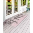 thumbnail image 2 of Tree Branches Bird Front Door Mat Pink Background Black Deadwood Welcome Doormat Indoor Outdoor Entrance Floor Mat Non-Slip Washable Runner Rug for Front Porch Decor 18x47 Inch, 2 of 6