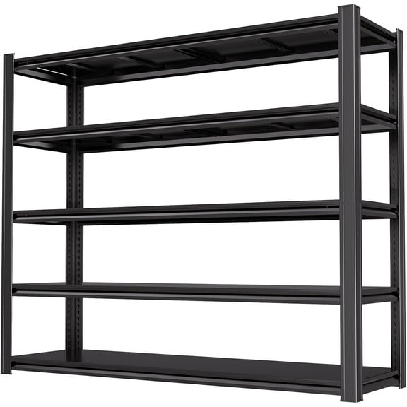 84“H Garage Shelving Heavy Duty Storage Shelves 3500 LBS Adjustable Metal Shelving Uints and Storage for Garage,Warehouse,School,Commercial,Business, 62 "W x 24 "D x 84 "H