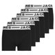 thumbnail image 1 of JACK&JONES Calzoncillos bóxer de niño, lote de 6 - SENSE TRUNKS, algodón elástico, logo en la cintura Negro/Blanco 128, 1 of 4