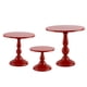 thumbnail image 1 of Juego de 3 soportes para tartas, soporte redondo de metal para tartas de postre, pizza de 8 pulgadas, 10 pulgadas, 12 pulgadas, bandeja para servir de Halloween para, 1 of 9