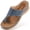 Blue, variant on Wedge Sandals for Women Flip Flops with Massage Footbed Casual Dressy Walking Sandals