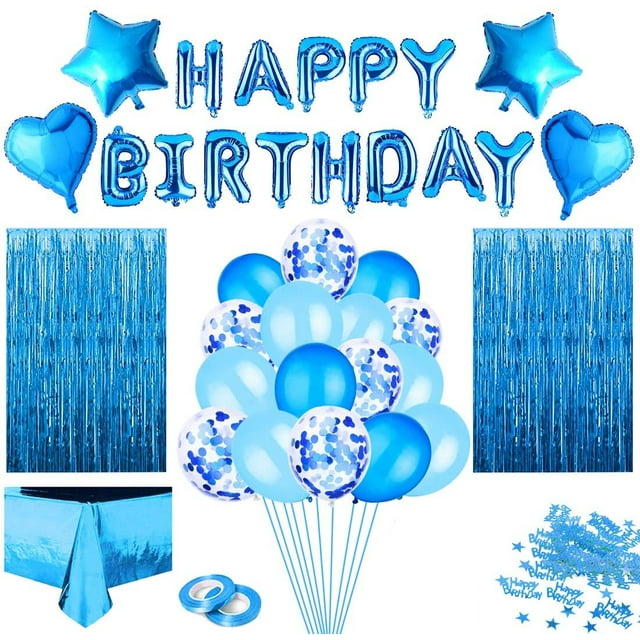 Birthday Decorations Happy Birthday Banner Balloon Party Balloons Confetti Balloons