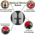 thumbnail image 4 of Lord of Battles Medieval Bracers Steel Armor Knight Arm Guard 16 Gauge Mild Steel LARP Costume, 4 of 8