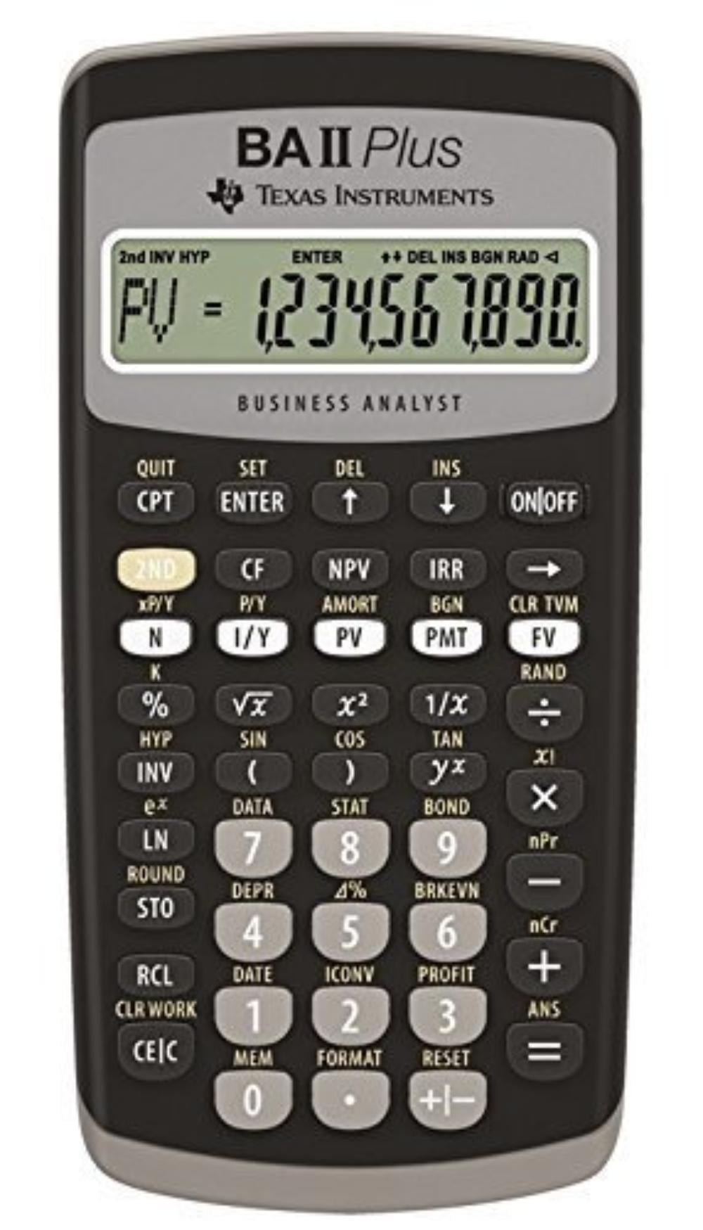 HP 10bII+ Financial Calculator (NW239AA) - Walmart.com