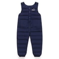 thumbnail image 5 of Xyant Toddler Boys Girls Snow Pants Jumpsuit Baby Winter Coat Puffer Windproof Warm Snow Ski Bib Overalls Snowsuit for Toddler Baby Kids (Navy,3-4 Years), 5 of 5