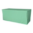 thumbnail image 1 of TCpop-fit-96x48x30-MintP44 4.3 lbs Polyester Poplin Fitted Tablecloth, Mint, 1 of 1