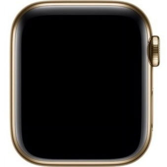 Restored Apple Watch Series 6 40mm GPS + Cellular Gold Stainless Steel Case - Deep Navy Sport Band Like New