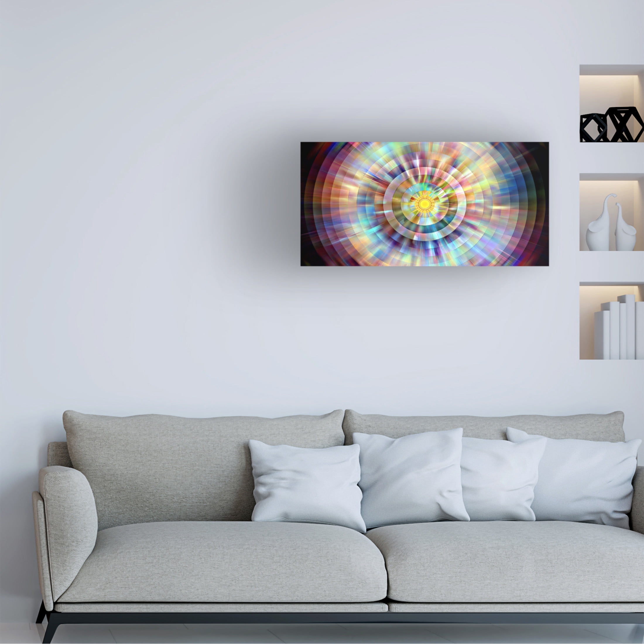 Canvas Wall Art - David Manlove 'Opal' Wall Art for Living Room, Bedroom, or Office Décor by Trademark Fine Art - 19 x 10 Inches