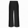 thumbnail image 5 of NIEWTR Girls Straight Leg Jogger Pants Baggy Fit Casual Lounge Sweatpants Elastic Waist with Pockets Comfortable Spring Pants（A01-Black,10-12 Years), 5 of 7