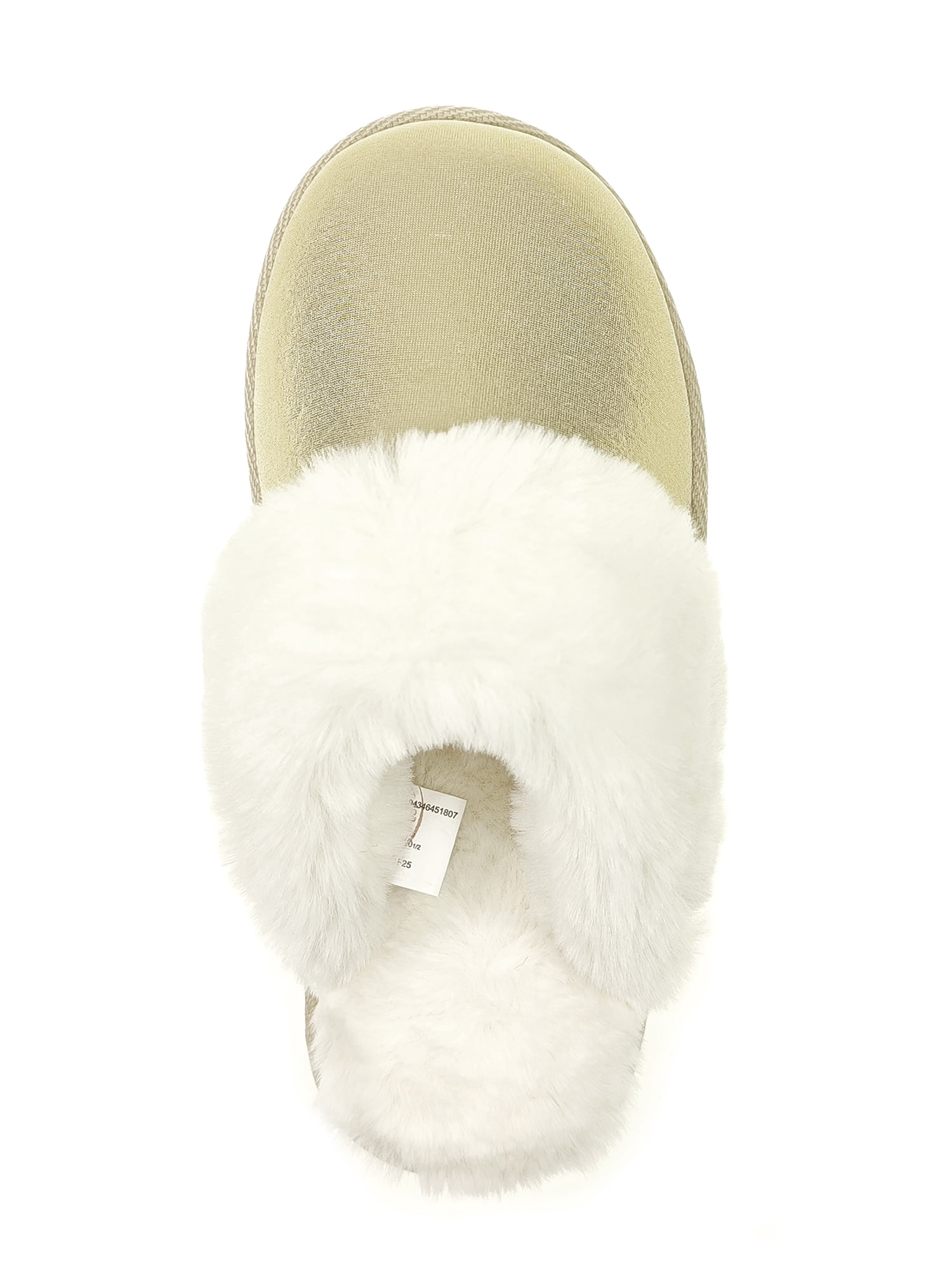 Holiday Time Mommy & Me Metallic Scuff Slippers