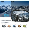 thumbnail image 2 of Lunettes de Ski, Lunettes de Planche à Neige, Antibuée Protection UV, Verres Sphériques à Double Couche,, 2 of 7