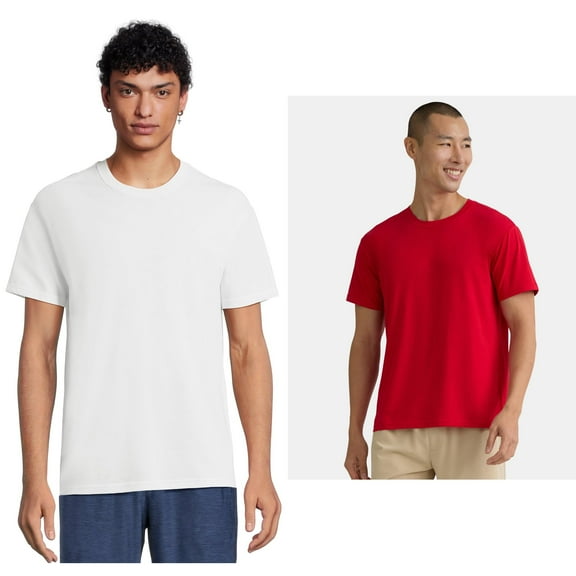 Athletic Works Men's and Big Men's Tri Blend Tee, Sizes XS-4XLT