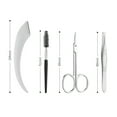 thumbnail image 2 of LAMIRO Eyebrow Tweezer Set Professional Stainless Steel Tweezers for Women & Men Precision Tweezer for Eyebrows Facial Hair with Leather Travel Case with Mirror（4 PCS）, 2 of 7