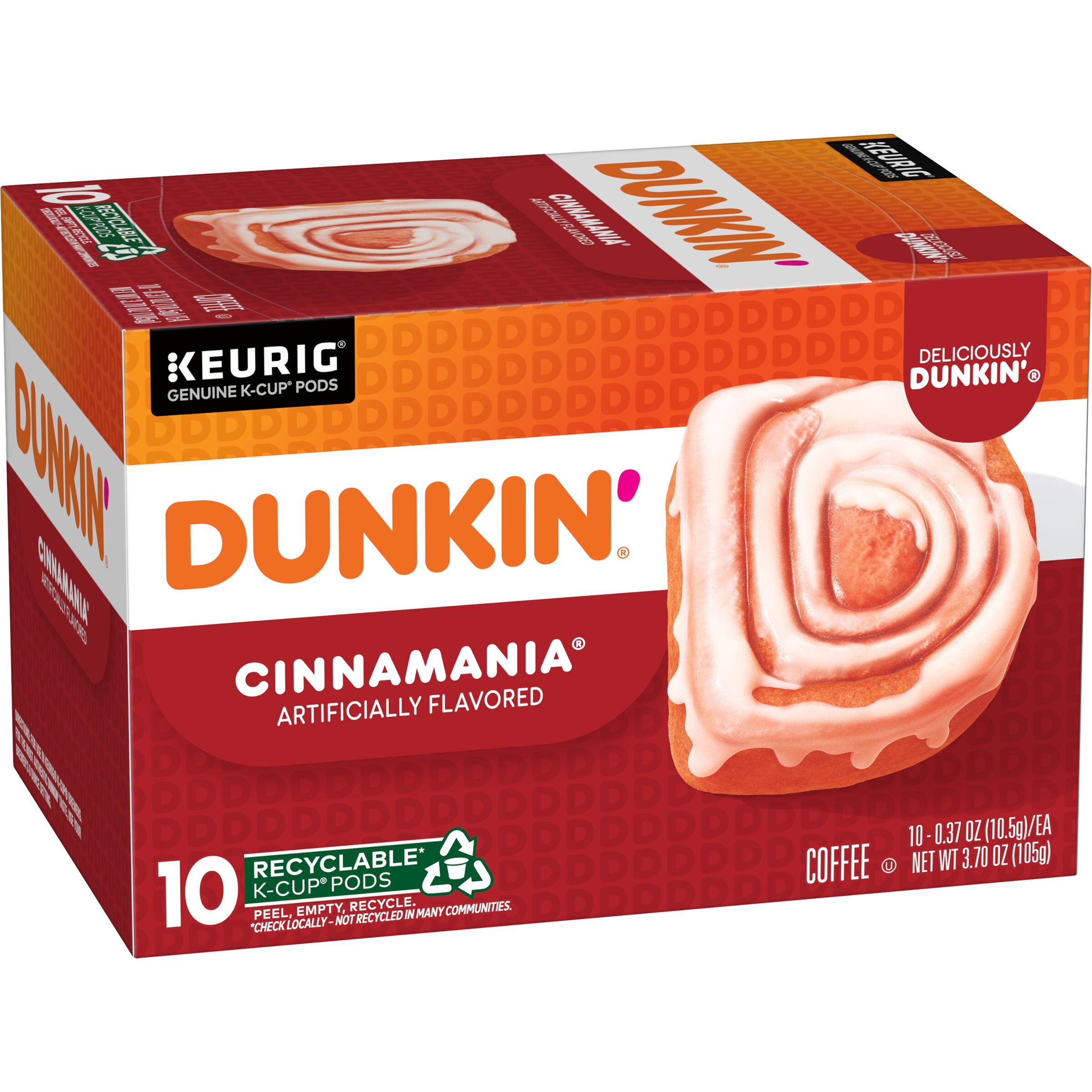 (60 Count) Dunkin' Cinnamania, K-Cup Coffee Pods