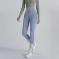 thumbnail image 2 of Ashirexll Womens Summer Pants, Yoga Pants Women, Fashion Solid Color High Waist Loose Yoga Full Length Tight Waist Trousers, 2 of 5