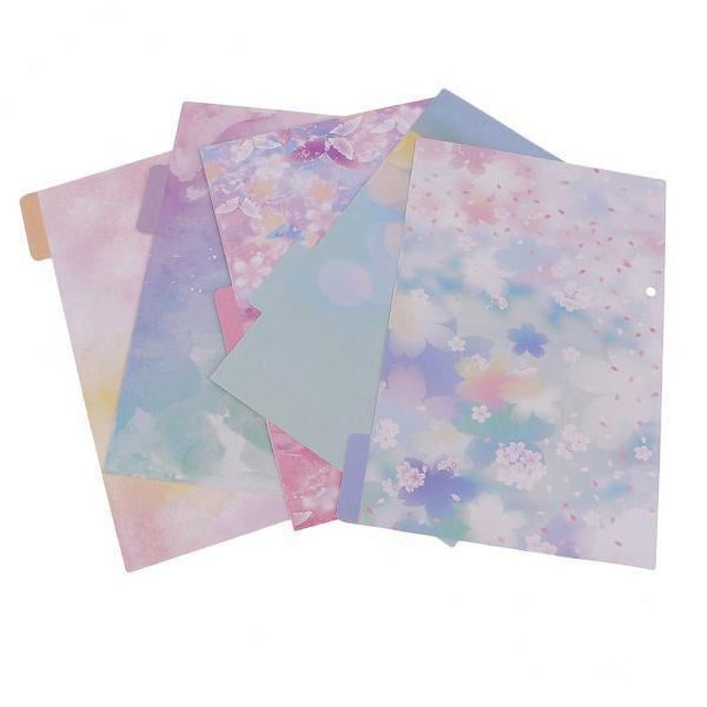 veasfak 2x5 Pcs Colorful Tabbed Paper Planner Divider Index Page Tab A5 Notebook 1 # , Multi, 2 Pcs