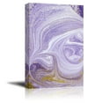 thumbnail image 2 of wall26 - Canvas Wall Art - Abstract Purple and Gold Waves - Giclee Print Gallery Wrap Modern Home Art Ready to Hang - 24x36 inches, 2 of 4