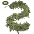 thumbnail image 2 of Guvpev 9FT Real Touch Christmas Garlands - Artificial Cedar Garland Realistic Faux Cedar Pine Needles Greenery Garland for Mantel, Fireplace, Holiday, Seasonal Decor, Indoor Outdoor Xmas Decorations, 2 of 7