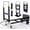 Black, variant on Foldable Hand Truck Moving Dolly Cart with 4 Wheels, 500 Lbs Load,2 Straps, Pre-Assembled, Save Room, Easy Folding Dolly for Furniture, Appliances, Boxes, Warehouse & Office Transport