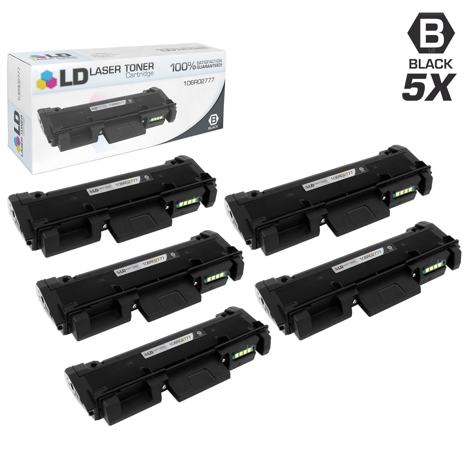 Ld Compatible Replacement For Xerox 106r02777 High Capacity Black Toner Cartridge 5 Pack For Xerox Phaser 3260 3260 Dni 3260 Di Xerox Workcentre 3215 3215 Ni 3225 Dni Walmart Com Walmart Com