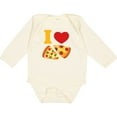 thumbnail image 3 of Inktastic I Love Pizza Boys or Girls Long Sleeve Baby Bodysuit, 3 of 5