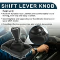 thumbnail image 3 of Unique Bargains Gear Shifter Knob with Cover 5 Speed Manual Stick Shifter Knob for Peugeot 206 Faux Leather Black White, 3 of 6