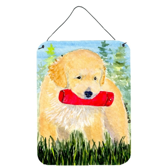 Caroline's Treasures SS8858DS1216 Golden Retriever Wall or Door Hanging Prints, 12x16, multicolor