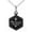 Black, variant on Women's Inspirational Rose Gold Plated Stainless Steel Necklace - 19"