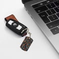 thumbnail image 6 of Goofa Retro Tape Printed Rectangular Metal Keychain Bag Charm Floral Charm for Purse Keys Metal Keyring Gift for Women Accessories, 6 of 7