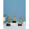 thumbnail image 3 of Estatuas de notas musicales melódicas, exquisita decoración de poliresina, figuras de resina natural, resina ecológica con acabado mate, detalles modernos para el hogar para la decoración del, 3 of 5