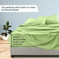 thumbnail image 4 of 500-Thread Count Pure Egyptian Cotton Sheets, RV King (72" x 80") Size Sheet Set, 4-PCs Sheet Set, RV King Size, Fits 25-30" Deep Pocket Sheets, Bed Sheets, Sage Green, 4 of 5