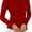 Red, variant on ToBeInStyle Women's Seamless Textured Long Sleeve Turtleneck Blouse