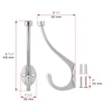 thumbnail image 6 of Richelieu NH2163021195 5-13/16" (148 Mm) Transitional Metal Coat Hook - Nickel, 6 of 7