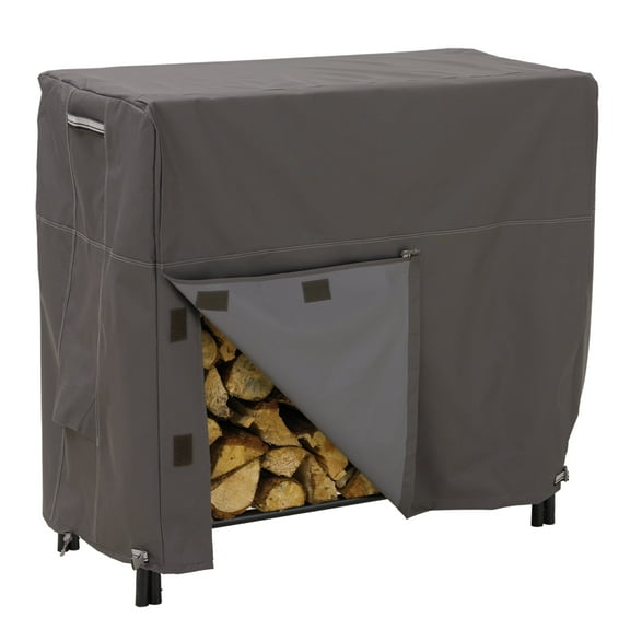 Classic Accessories Ravenna Firewood Log Rack Storage Cover, Taupe, Multiple Sizes