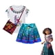 thumbnail image 1 of Ropa de cumpleaños para niñas Encanto, camisa de manga corta, conjunto de falda, traje de fiesta de princesa para niña, regalo de 2 a 8 años,Green bag,SIZE 120 for 4-5Years, 1 of 6