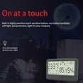 thumbnail image 4 of Giunmcul 50% Off Clear Digital Alarm Clock with Background Lighting LCD Weather Display Temperature Humidity Screen Snooze Alarm Electronic Management Reminder, 4 of 5