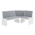 thumbnail image 4 of Linon Natasha Ensemble de Coin Repas en Bois en Denim et Blanc, 4 of 17