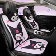 thumbnail image 3 of Sanrioed My Melody Cinnamoroll Kuromi-cojín de asiento de coche de dibujos animados, almohada, funda para volante, suministros para automóviles Kawaii, juego de tres piezas, 3 of 5