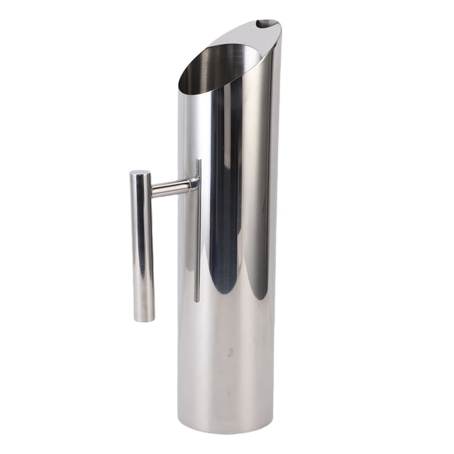 Stainless Steel Water Pitcher, 2L Metal Water Pitcher with Ice Guard, Carafe Drink Jug with Handle, Beverage Container for Iced Hot Tea, Juice, Coffee, Milk