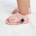 thumbnail image 2 of Penkiiy Baby Spring/summer Comfortable Breathable Mesh Fabric Baby Toddler Flat Soft Soled Children's Sandals Pink for 0-6 Months, 2 of 6