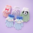 thumbnail image 2 of Sanrio, nuevos guantes de felpa Kuromi para pantalla táctil, guantes Kawaii My Melody con dibujos animados, guantes cálidos y suaves de cinco dedos para invierno para niñas, 2 of 4