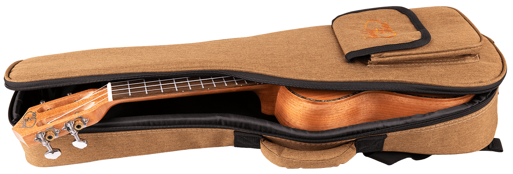 Eddy Finn Expression Series Concert Ukulele with Gig Bag, Okoume