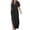 summer dresses for women-Black, variant on Homenesgenics Womens Dresses under $10.00 Women Summer Fashion Short Sleeve Vent Round-Neck Casual Dress Maxi A Line Dress Red XL