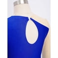 thumbnail image 6 of Choomomo Kids Girls Ice Figure Skating Dress Ballet Dance Skirted Leotard Dress Rhinestones Competition Outfit Royal Blue 6, 6 of 7