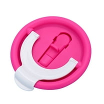 Upgraded 40oz Tumbler Replacement Lid Leak Proof Double Drinking Spout Flip Straw Cap Secure Threaded Design for Car Cup Holder Use