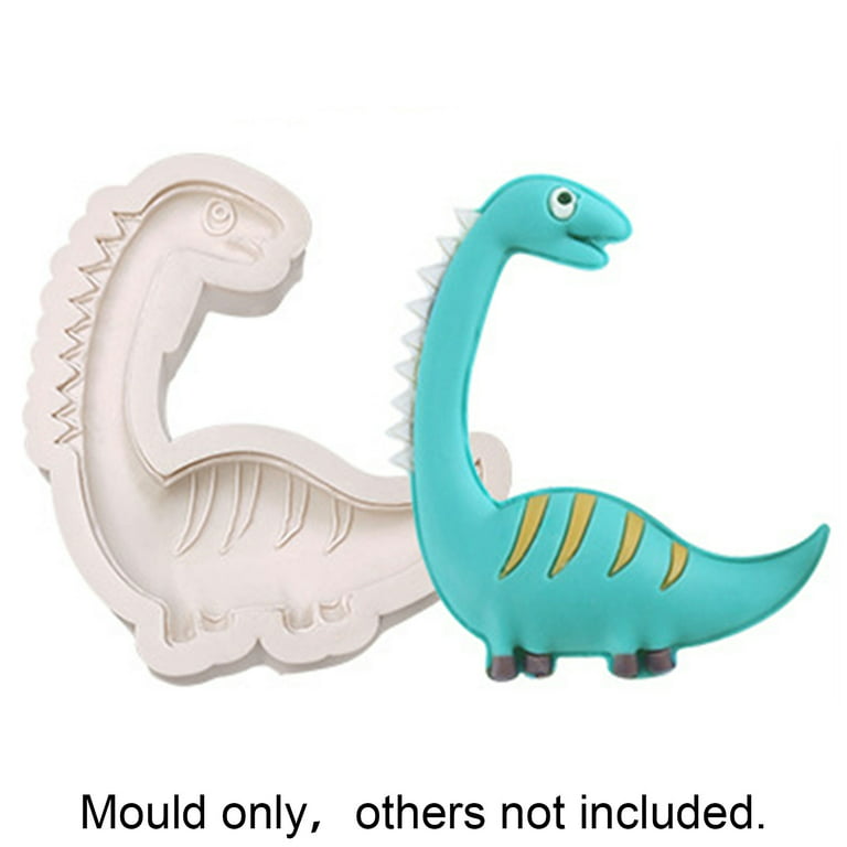 3D Chocolate Mold 8 Holes Silicone Cake Molds Cartoon Dinosaur