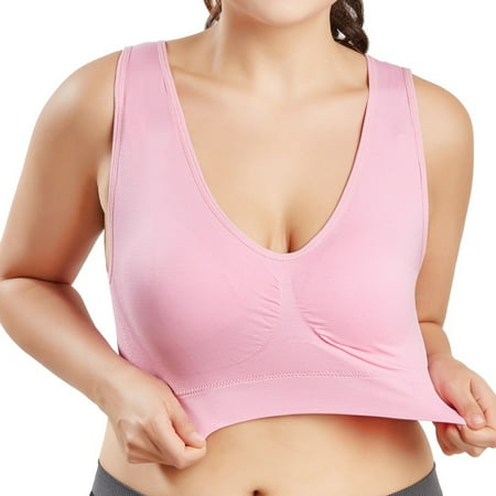 

Pretty Comy Women Sports Bra Comfortable Sleep Bras No Underwire Seamless Workout Yoga Bra