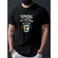 thumbnail image 1 of Drinking Wrinkle - Mens T-Shirt - Front Shoulder Fit, 1 of 6